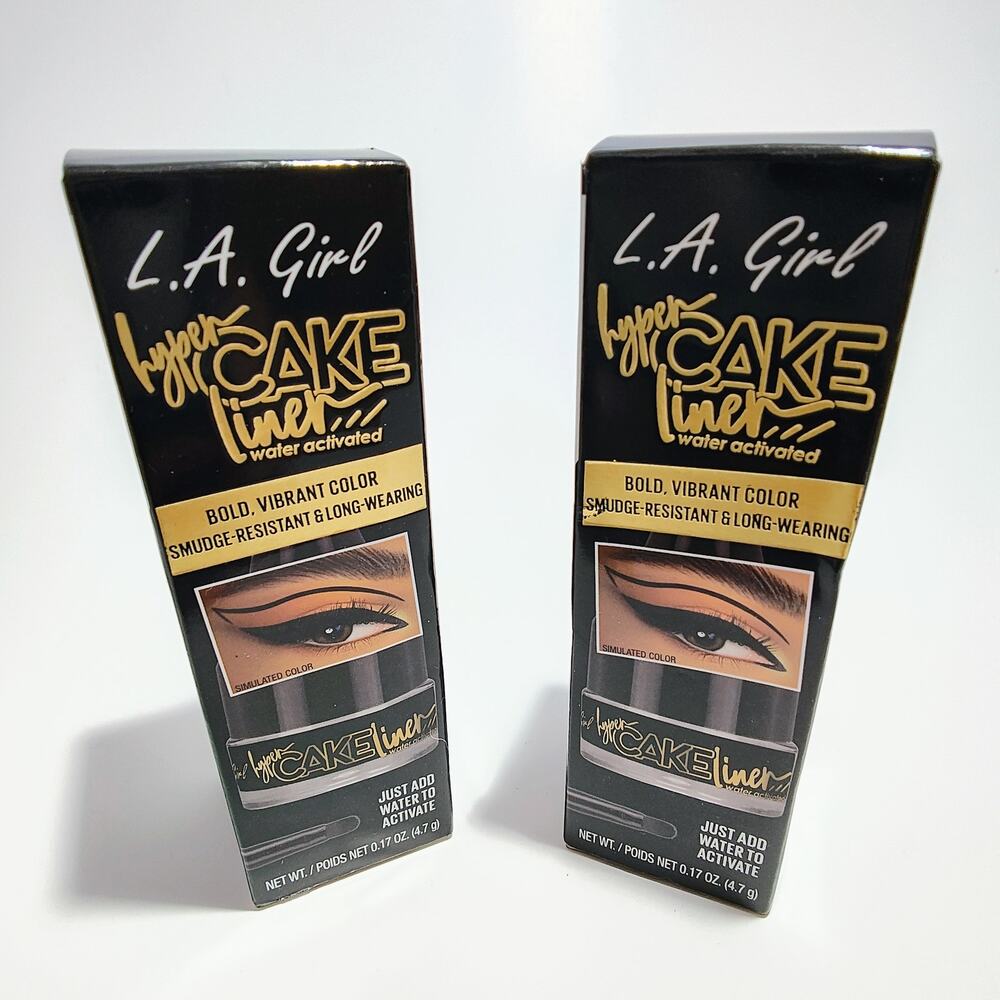 L.A. Girl Hyper Cake Liner Water Activated‎ Smoked Out Black 2 Pack